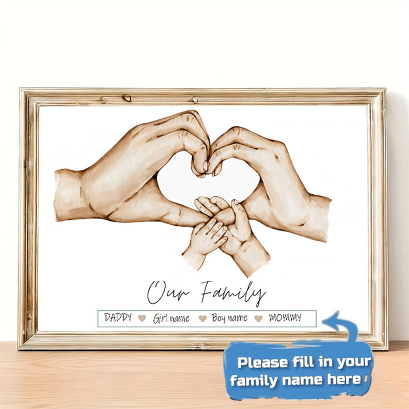 Personalized Custom Family Han - Personalized Name Box recension och pris