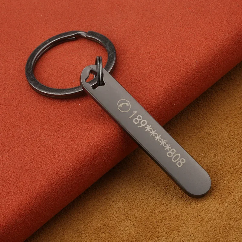 Custom Keychain with Free Engr - Initial Ring Custom recension och pris
